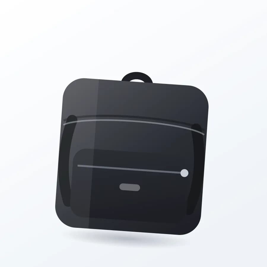 Business Laptop Backpack side view