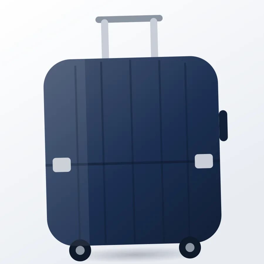 Check-in Suitcase 65cm interior
