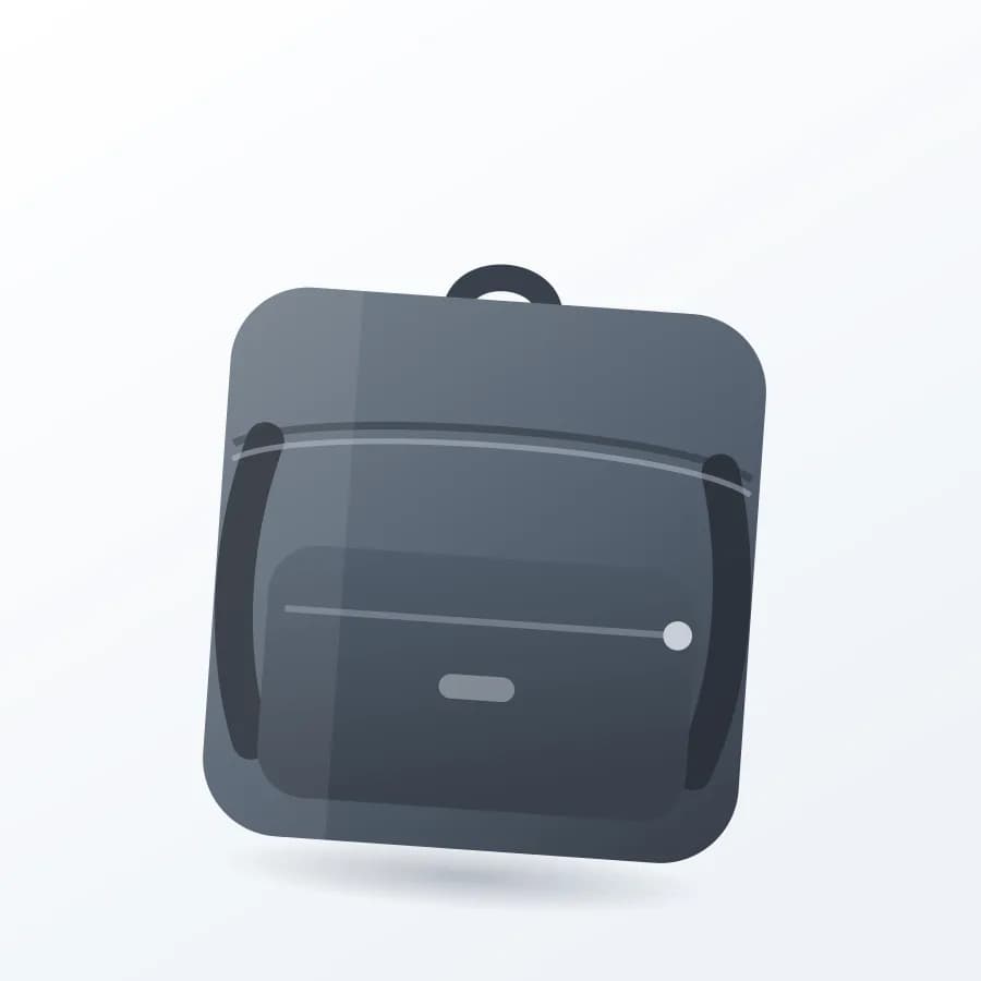 Convertible Laptop Backpack side view
