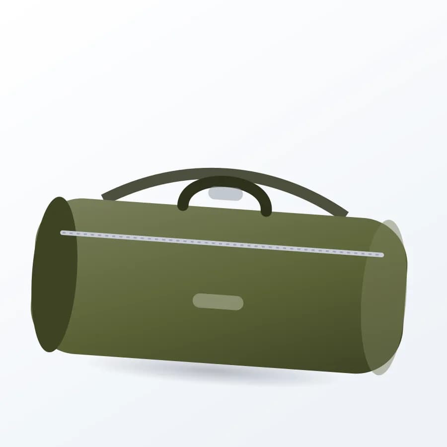 Gym Duffle Bag side view