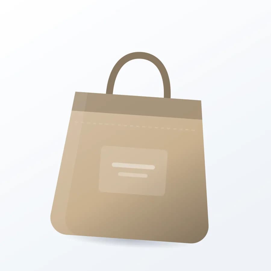 Jute Shopping Bag side view