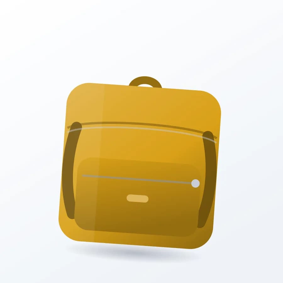 Kids Cartoon Backpack side view