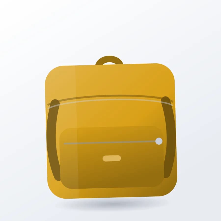 Kids Cartoon Backpack interior